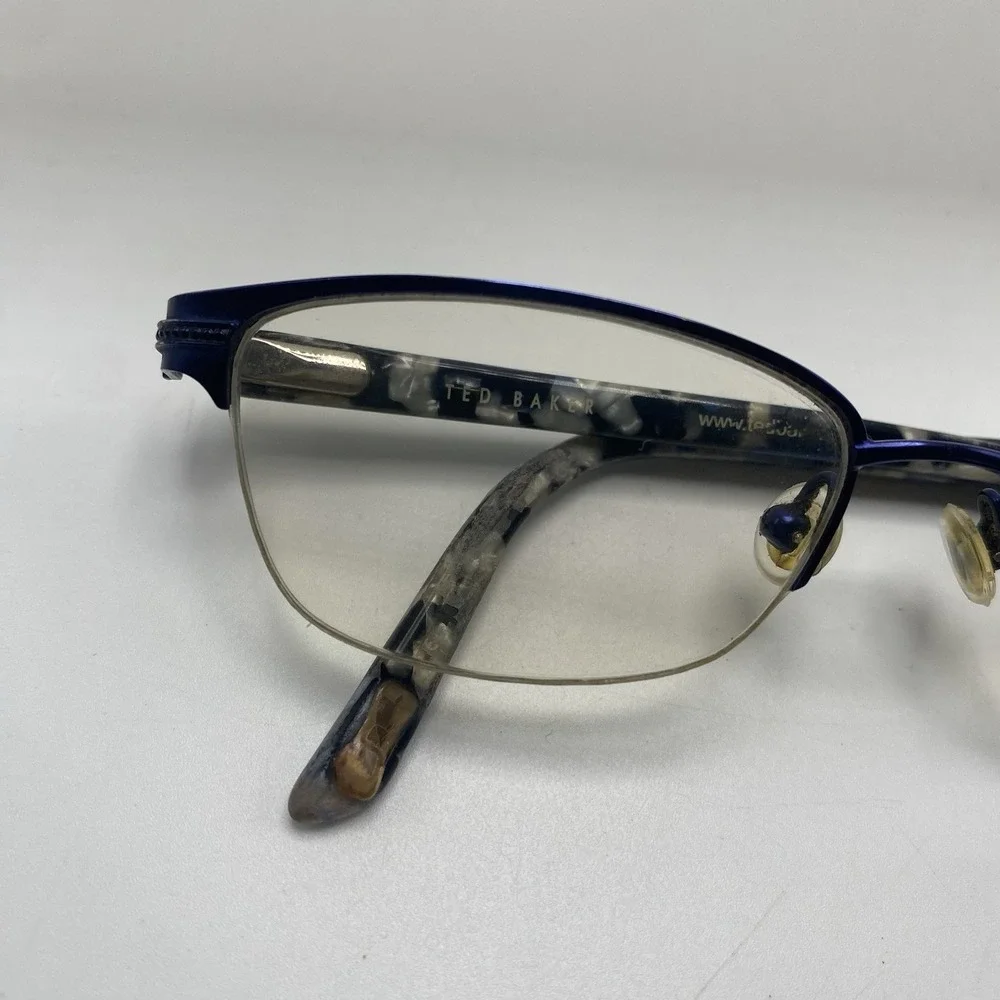 Ted Baker Eyeglasses FRAME ONLY B323 NAV 49-15-130 Multicolor 566